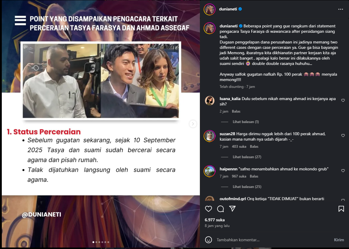 Tasya Farasya ditalak tiga suami